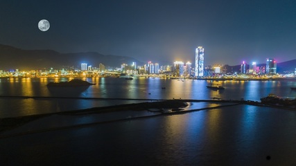 江蘇省連云港市國展中心片區夜景照明設備項目工程--2019神燈獎申報工程